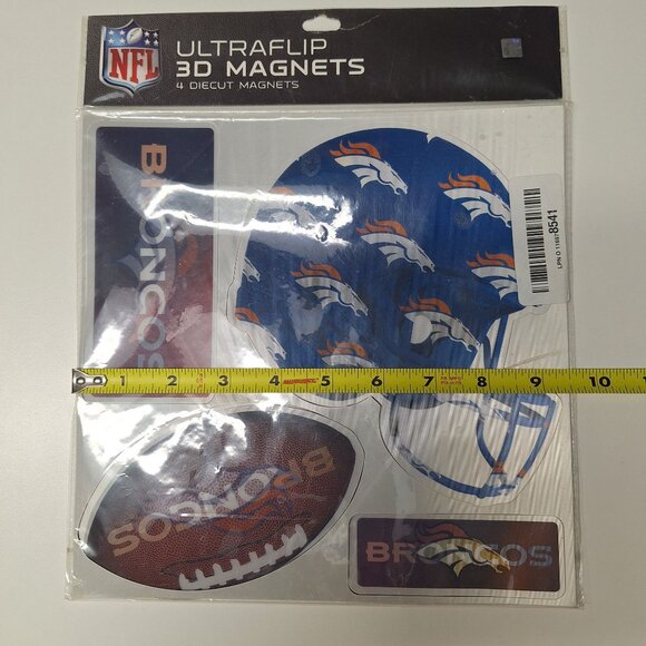 NFL Denver Broncos 4‎ Diecut UltraFlip 3D Magnets - Picture 7 of 8